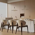 Modern table combination 3d model