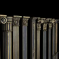 Roman Columns Featuring Various Classical Ornate Designs And Architectural Details 3d model