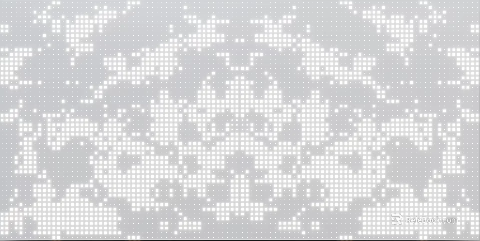 Gray Background Wall With White Dots Composed Of Symmetrical Pattern Design 3d model