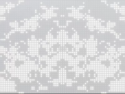 Gray Background Wall With White Dots Composed Of Symmetrical Pattern Design 3d model