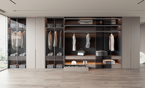 Modern wardrobe 3d model