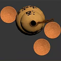 Chinese-style hip flask skin hip flask gourd hip flask 3d model