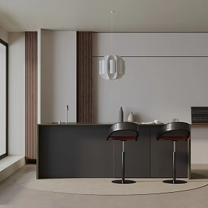 Modern dining table 3d model