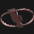 Pink Serrated Edge Mousetrap With Square Pedal For Home Use