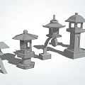 Traditional Lantern Style Outdoor Lamps With Various Designs And Different Heights