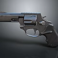Vintage Revolver Weapon Featuring Metal Construction And Ergonomic Grip