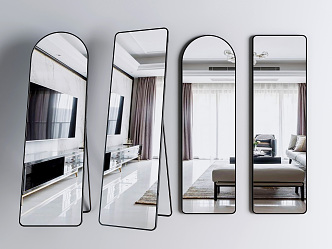 modern mirror dressing mirror 3d model