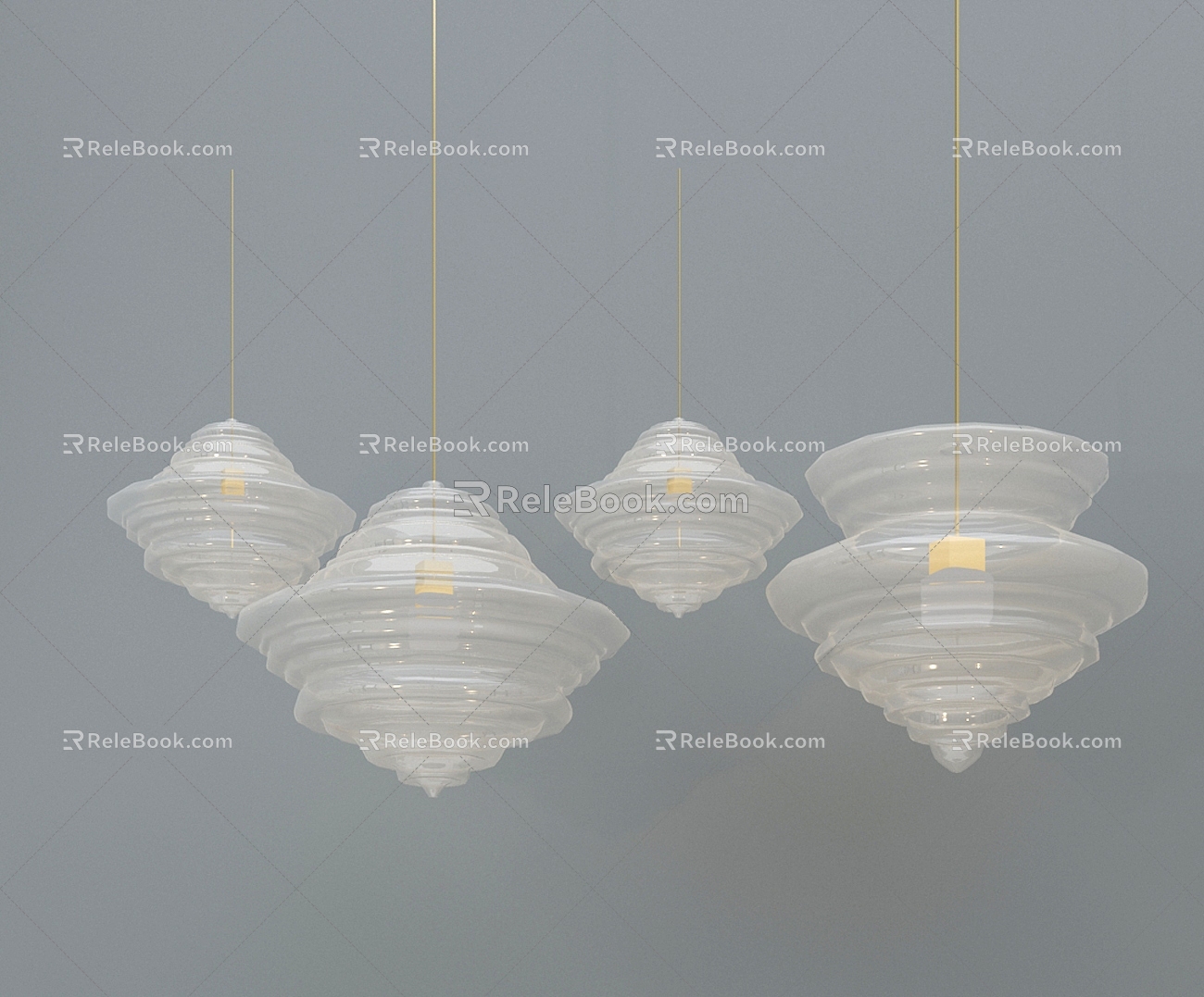 chandelier chandelier crystal chandelier glass chandelier gyro 3d model