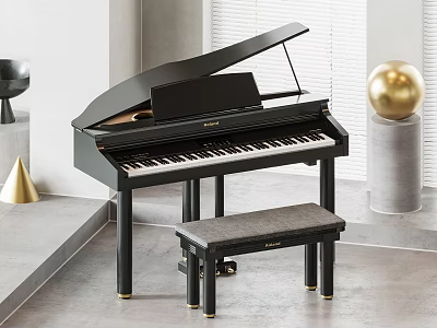 Modern Piano 3d model