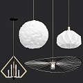 Modern chandelier organic 3d model