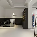 Modern Beauty Hair Salon Interior Design With White Decor Reception Desk Hairdressing Chairs And Mirrors