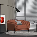 Single sofa 3d model