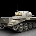 Detailed 3D Rendered Military Tank With Armored Turret Cannon And Tracks