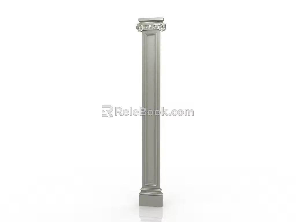 European Roman Column 3d model