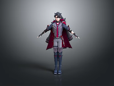 Cosplay Costume COSPLAY Costume Online Game Warrior Animation Costume Animation Costume 3d model