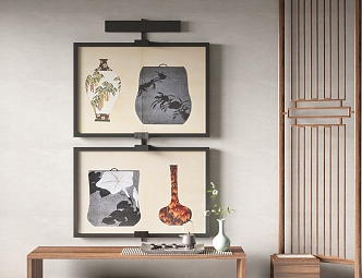 New Chinese Decorative Painting 3d model