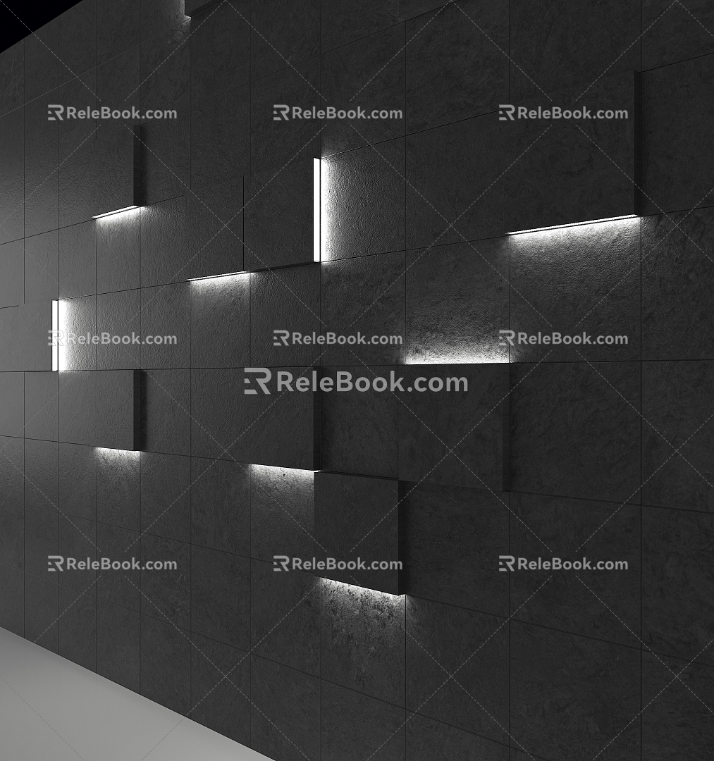 modern background wall rock background wall slate background wall creative background wall TV background sofa background wall entrance background wall 3d model