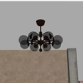 French Middle Ancient Chandelier French Middle Ancient Ceiling Lamp Modern Middle Ancient Chandelier 3d model