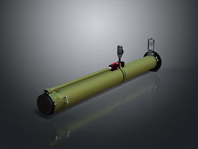 Rocket rocket launcher RPG air-to-air weapon air-to-air missile shoulder-mounted missile shoulder-mounted rocket 3d model