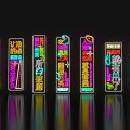 Neon Cyberpunk Creative Color Light Plate Fashion Future Light Decoration Facade Beautify Beautiful Chen 3d model