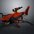 Unique Shark Shaped Water Vehicle With Red Black Design And Telescope Feature