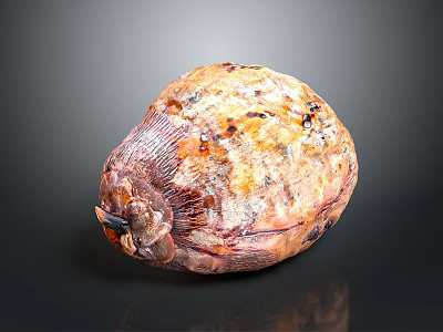 Roasted Sweet Potato With Golden Brown Crispy Skin And Soft Tender Inside 3d model