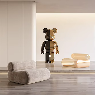 Modern single sofa 3d model