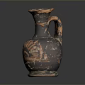 Traditional Handcrafted Terracotta Vase Sculpture With Intricate Carved Floral Design