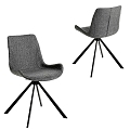 Modern four-legged single chair 3d model