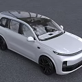 White Modern SUV With Sleek Exterior Black Wheels Panoramic Sunroof And Front Grille