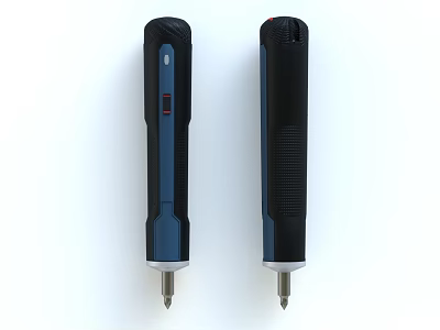 Professional Handheld Industrial Tools With Black Blue Design And Metal Tips 3d model