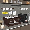 Modern coffee machine 3d model