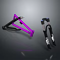 Car Parts Suspension Frame Components Purple And Black With Brand Logo Design