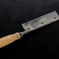 Sturdy Metal Trowel with Wooden Handle for Construction and Plastering Work