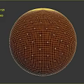High Quality Red Sphere Sports Equipment With Diamond Stitching And Gold Studs