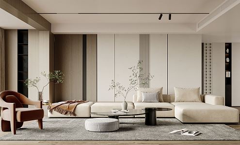 modern living room 3d model