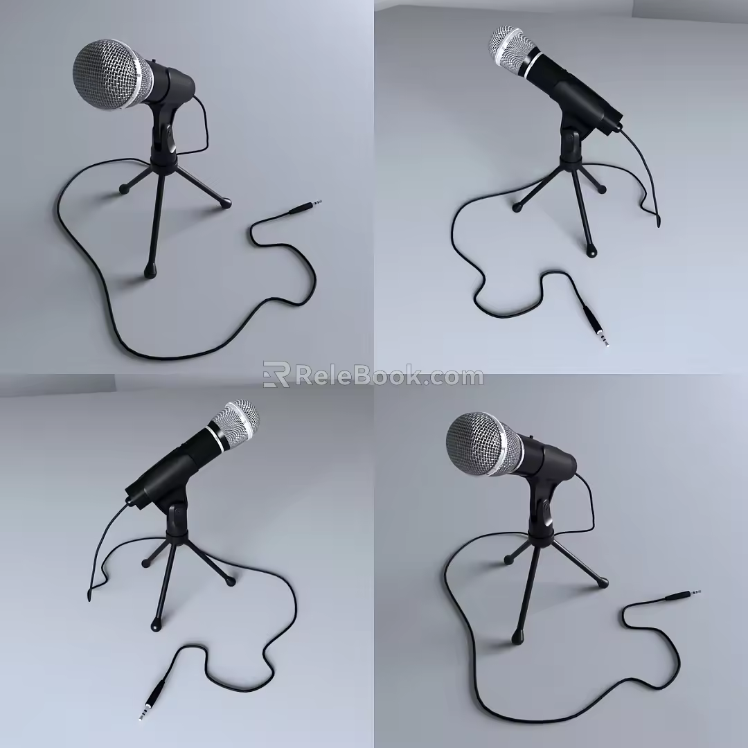 Modern Microphone Mike Microphone 3d model