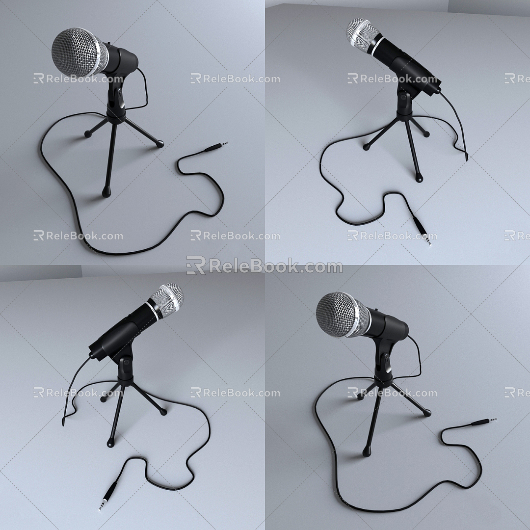 Modern Microphone Mike Microphone 3d model