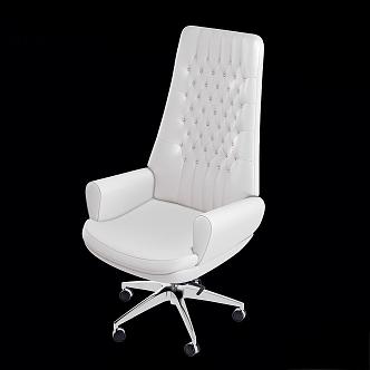 Mascheroni Modern Italian Leather Office Chair Leisure Chair Boss Chair 3d model