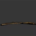 Dried Plant Bark With Natural Dark Texture And Rough Surface