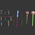 Organ And Hair Care Tools Featuring Landing Lifting CBD Products And Instruments