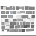 Various Types of Louver Vent Panels with Different Patterns and Designs