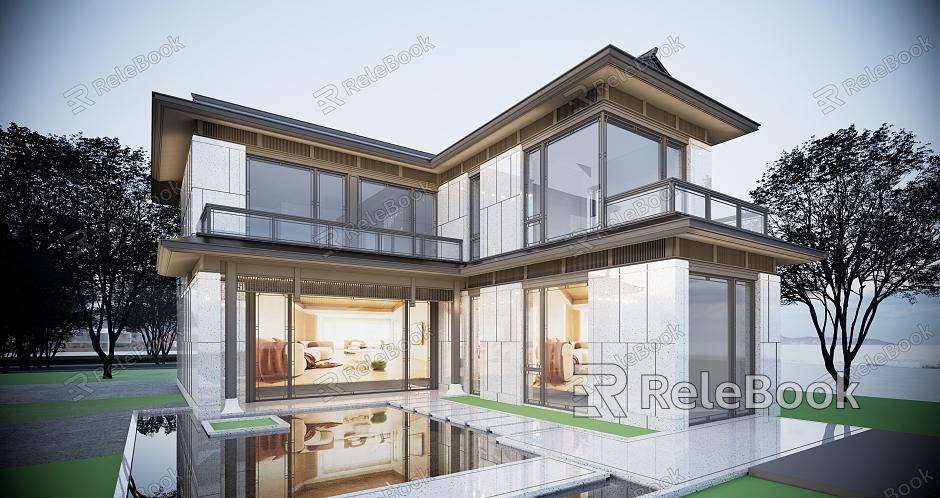 New Chinese-style single-family villa model