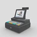 Commercial Cash Register Machine With Touch Screen Keyboard Cash Drawer And Receipt Printer