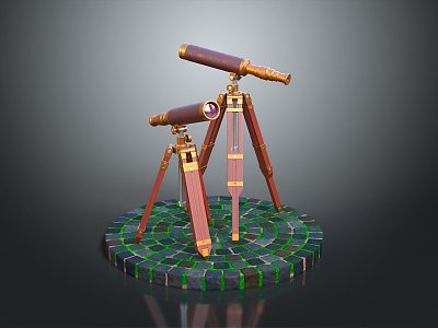 astronomical telescope space telescope observation equipment physical equipment binoculars 3d model