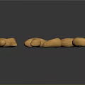 Golden Brown Whole Cashew Nuts on Dark Shiny Surface with Natural Texture