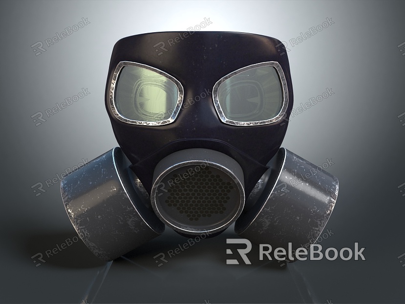 Modern gas mask sci-fi gas mask gas mask respirator model