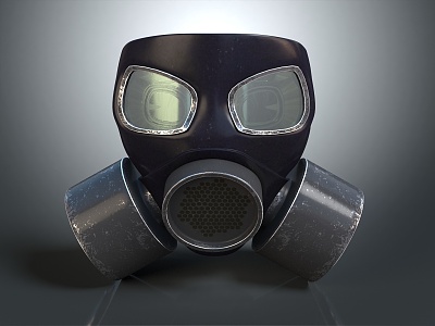 Modern gas mask sci-fi gas mask gas mask respirator model