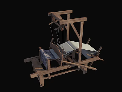 Chinese-style loom 3d model Chinese-style loom 3d model