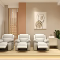 Elegant Hair And Beauty Salon Interior With Comfortable Chairs Mirrored Walls And Floral Decor